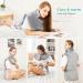 Mia&Coco Large Electric Heating Pad for Back, Neck, and Shoulders Pain Relief - Fast-Heat Therapy with Waist Strap - 3 Heat Levels - Auto-Off Timer - Comfort Grey - Buy Online on GoSupps.com