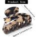 FSMILING Medium Hair Claw Clips For Thick Hair Nonslip Claw Hair Clips For Women Thin Hair Celluloid Tortoise Hair Clip Jaw Claw Clamp Clutcher 3 Color Available (3 Packs) Marble Periwinkle Marble Turquoise Marble black 2 - Buy Online on GoSupps.com