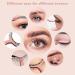 3 PCS Eyelash Tweezers Set - Stainless Steel Lash & Brow Tool Kit in Rose Gold - Buy Online on GoSupps.com