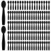 Eyeshadow Applicators 100PCS Disposable Eyeshadow Brush Set Dual Sides Eye Shadow Brushes Mini Portable Travel Eye Shadow Applicator Sticks Multipurpose Eye Makeup Brushes with Sponge Tip for Women