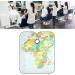 Adjustable Hair Cutting Cape with Map Design - Professional Hairdresser Apron for Cutting Dyeing & Styling | International Shipping - Buy Online on GoSupps.com