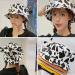 SOIMISS Cow Bucket Hat Reversible Fisherman-Cap with Cute Horn Ears Cotton Summer Sun Cap Hat for Women Teen Girl - Buy Online on GoSupps.com