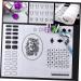 Healeved Manicure Mat Tools Nail Sticker Guide Nail Art Stamping Mat Nail Accessories Nail Art Transfer Tool Nail Stamp Plate Nail Art Mat Nail Art Tool Earth Tones Nail Supplies 40.5*30.5cm As Shown - Buy Online on GoSupps.com