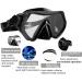 Aqua Dive Sports Snorkeling Gear Set | Scuba Diving & Swimming Goggles | Black Dive Mask - Buy Online on GoSupps.com
