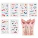 24 Sheets Airplane Temporary Tattoos - Birthday Decorations & Party Favors - Buy Online on GoSupps.com
