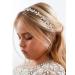 SWEETV Silver Flower Girl Headpiece | Crystal Baby Headband for Wedding & Birthday Photography - Buy Online on GoSupps.com
