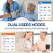 HubiCare Automatic Blood Pressure Monitor - Portable Digital BP Machine for Home Adjustable Cuff 3 User Modes Bluetooth & App Data for iOS/Android - International Shipping Available - Buy Online on GoSupps.com
