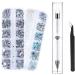 Angnya 4000 pieces of rhinestones nail nail art rhinestones decorations nail stones for nail art accessories and clear crystal rhinestones handicrafts with pick -up tweezers and rhinestone picker dotting pen rhinestones -01