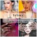 YoYoee Gradient Acrylic Square Fake Nails - Medium Length Full Cover Amber False Nails (24Pcs) - Buy Online on GoSupps.com