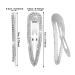 Yolev Rhinestone Snap Hairpin Set - 16 Pieces Crystal Wedding Hair Clips - Buy Online on GoSupps.com
