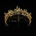 Gold Baroque Dragonfly Crystal Tiara | Vintage Wedding Crown for Bride & Princess Parties - Buy Online on GoSupps.com