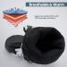 Hoihoo Kids Ski Mittens - Waterproof Snow Gloves for Boys & Girls - Black Large (9-12 Years) - Buy Online on GoSupps.com