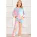 Hopeac Girls Tie Dye Sweatsuit Set - Hoodie and Athletic Pant Outfit | Size 6-7 Years - Buy Online on GoSupps.com