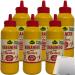 K hne Mustard Habanero Chili Mustard fiery hot mustard 6-pack (6x250ml squeeze bottle) + usy block