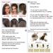 FEIPRO Real Remy Human Hair Clip in Extensions - Short Straight Thick Double Weft One Piece for Thinning Hair - 8 inch Dark Brown - Pack of 1 - Buy Online on GoSupps.com