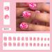 Short False Nails with Designs | Glue On Nails Cute Stick On Short Fake Nails Press On Design Nails Artificial Full Stick On Nails Full Acrylic Nails Lambo - Buy Online on GoSupps.com