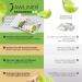 Jawliner Fitness Kaugummi - Hard Chewing Gum for Jawline & Mewing - Ginger Lime Flavor - 6 Monthly Packs (3 Pack) - Best International Shipping - Buy Online on GoSupps.com