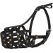 MUROM Leather Dog Muzzle German Shepherd Adjustable Breathable Doberman Dalmatian Setter Basket Medium Large Breeds Black Brown Red Green (Black Medium) Black M - Buy Online on GoSupps.com
