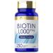 Carlyle Biotin 1000mcg | 250 Vegetarian Tablets | Beauty Formula Supplement | Non-GMO Gluten Free