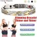 Wdyy Elegant Magnetic Field Therapy Bracelet for Weight Loss - Anti-Firing Silver & Gold Band for Men & Women - Buy Online on GoSupps.com