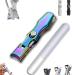 German Toe Nail Clippers for Thick Nails German Nail Clippers Ultra Wide Jaw Toenail Clippers Heavy Duty Nail Cutter (Multicolor)