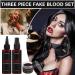 Ultimate Halloween Makeup Kit | Washable Fake Blood Spray & Gel | Special Effects Vampire & Zombie SFX Cosplay - Buy Online on GoSupps.com