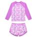 TUONROAD Girls Swimming Costume Toddler Baby Kids Two Piece Long Sleeve Swimsuit UPF 50+ Protection Bathing Suit Swim Set for 4-10 Years 5-6 Years Rainbow Unicorn