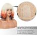Parxitn Short Bob Wig with Pony - Natural Foxtail Synthetic Hair Colorful Wavy Curly Wigs for Daily Wear Parties & Halloween Cosplay - Buy Online on GoSupps.com