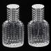 JUN-H 2 Pieces Perfume Bottle Atomizer Crystal Translucent Glass Art Empty Oval Pineapple Perfume Bottle Refillable for 30ml Travel Gift with Filling Funnel (Cap Silver) - Buy Online on GoSupps.com