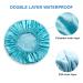 AmazerBath 4-Pack Shower Caps for Women - Double Waterproof, Reusable & Large Size in Green, Purple, Pinkish-Orange, Blue - Buy Online on GoSupps.com