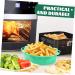Alipis 4pcs Air Fryer Pan Airfryer Air Fryers Replacement Pot Multi-Function Air Fryer Basket Baking Mat Greenx4pcs 21X21X5.2CMx4pcs - Buy Online on GoSupps.com