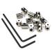 Pin Keepers Pin Locks Locking Clasp Pin Backs with Wrench (24 Pieces) 24 Count
