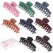 8 Color Large Matte Hair Claw Clips - 4.3 Inch Nonslip Big Nonslip hair clamps Perfect Jaw hair clamps for Women and Thinner hair styling-1