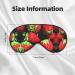 Strawberry Pattern Unisex Sleep Mask | Double-Sided Eye Mask for Sound Sleep & Skin Care - International Shipping - Buy Online on GoSupps.com