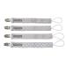 Karids 4er Set Unisex Pacifier Chain - Baby Pacifier Strap for Toddlers | Snug & Stylish Gray Pacifier Bands - Buy Online on GoSupps.com
