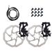 Fat-Cat MTB Bike Mechanical Disc Brake Front and Rear 160mm Whit Bolts and Cable (TongLi)
