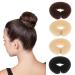 Buy Vegcoo 4-Piece Donut Hair Bun Maker Set | Stylist Hair Styling Tool - Black Brown Cream White - Buy Online on GoSupps.com