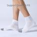 FITRELL 6 Pack Men's Athletic Ankle Socks Cushioned Sports Running Socks - White, Size 9-12 - Buy Online on GoSupps.com