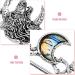 Viking Wolf Moon Hairpins Clips Vintage Shawl Knot Hair Sticks Retro Silver Alloy Viking Hair Barrette Jewelry Accessories for Women Girls Birthday - Buy Online on GoSupps.com