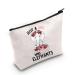 Levlo Funny cosmetic bag with an elephant motif gift for animal lovers gift for women and girls who loves elephants make-up bag