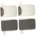 Baluue 8 Pcs Black Linen Soap Bag Exfoliating Mesh Sponge Soap Pocket Bar Soap Pouch Loofah Soap Bag Flax - Buy Online on GoSupps.com