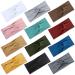 AKTVSHOW Headbands for Women's Hair Wide - Soft Elastic Hair Bands Twisted Non Slip Turban Headwraps for Teen Girls Womens Headbands Fashion Hair Accessories 12PCS Women Headbands Set 2