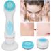 USB Charging Electric Facial Cleansing Brush - Waterproof Silicone Face Pore Cleaner (Blue) - Buy Online on GoSupps.com