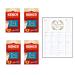 Coffee Bundle which Contains Kenco 2 in 1 Smooth White Instant Coffee Sachets 5 x 14g - Pack of 4 with Grocery List Card