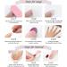 Maggidea Short Square French False Nails - 24pcs Stick on Nails with Glue, Classic Elegant White Tips Design for Women and Girls - Short Square Pink - Buy Online on GoSupps.com