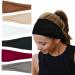 Headbands For Women Workout Yoga Headband Wide Head Bands Soft Hair Styling Accessories band For Girls 6 Pack