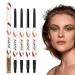 Waterproof Eyeliner Pencil | Smudge Proof Eyeliner | Stay On Eye Liner Anti-Perspiration Waterproof Strong Color Stroking Effect For Creating Dramatic Catwalk Style Eyeshadow Primer Rowces B01#