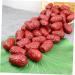 HOMSFOU 30Pcs Simulated jujube Artificial red dates Home decoration plastic playes food decor fake jujube fake dried jujube realistic dried jujube simulation fruit Chestnut decorate milk - Buy Online on GoSupps.com