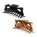Kitsch Recycled Plastic Large Claw Clip - Jumbo Bow Hair Clips for Women | Large Hair Claw Clips & Jaw Clips| Big Claw Clips for Thick Hair | Claw Hair Clips for Girls (2pc Set Large Tortoise & Black) Tortoise and Black ...