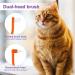 Double-Sided Cat Toothbrushes - 2 Pack Kitten Dental Care Brush with Microbe Head & Curved Handle - Purple & Orange - Buy Online on GoSupps.com